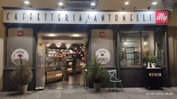 Caffetteria Antonelli, front photo by Ali Sahlolbei on Google Maps https://www.google.com/maps/contrib/114419945135463549960